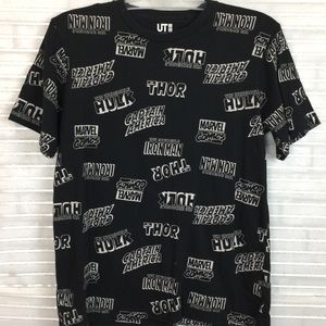 Marvel Comics Super Hero Black Medium T-shirt